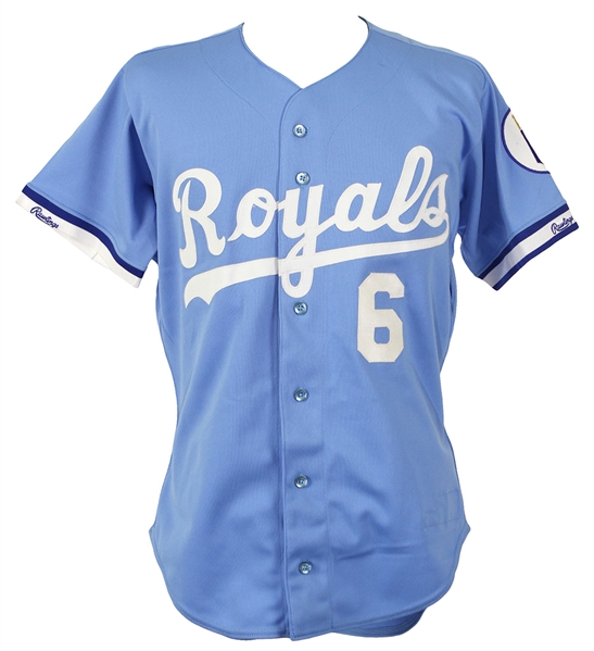 1987 Willie Wilson Kansas City Royals Jersey (MEARS LOA)