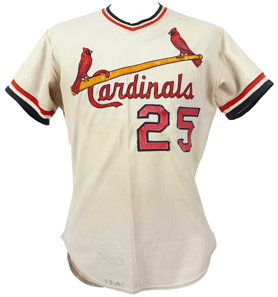 1974 St. Louis Cardinals #25 Minor League Game Worn Home Jersey (MEARS LOA)