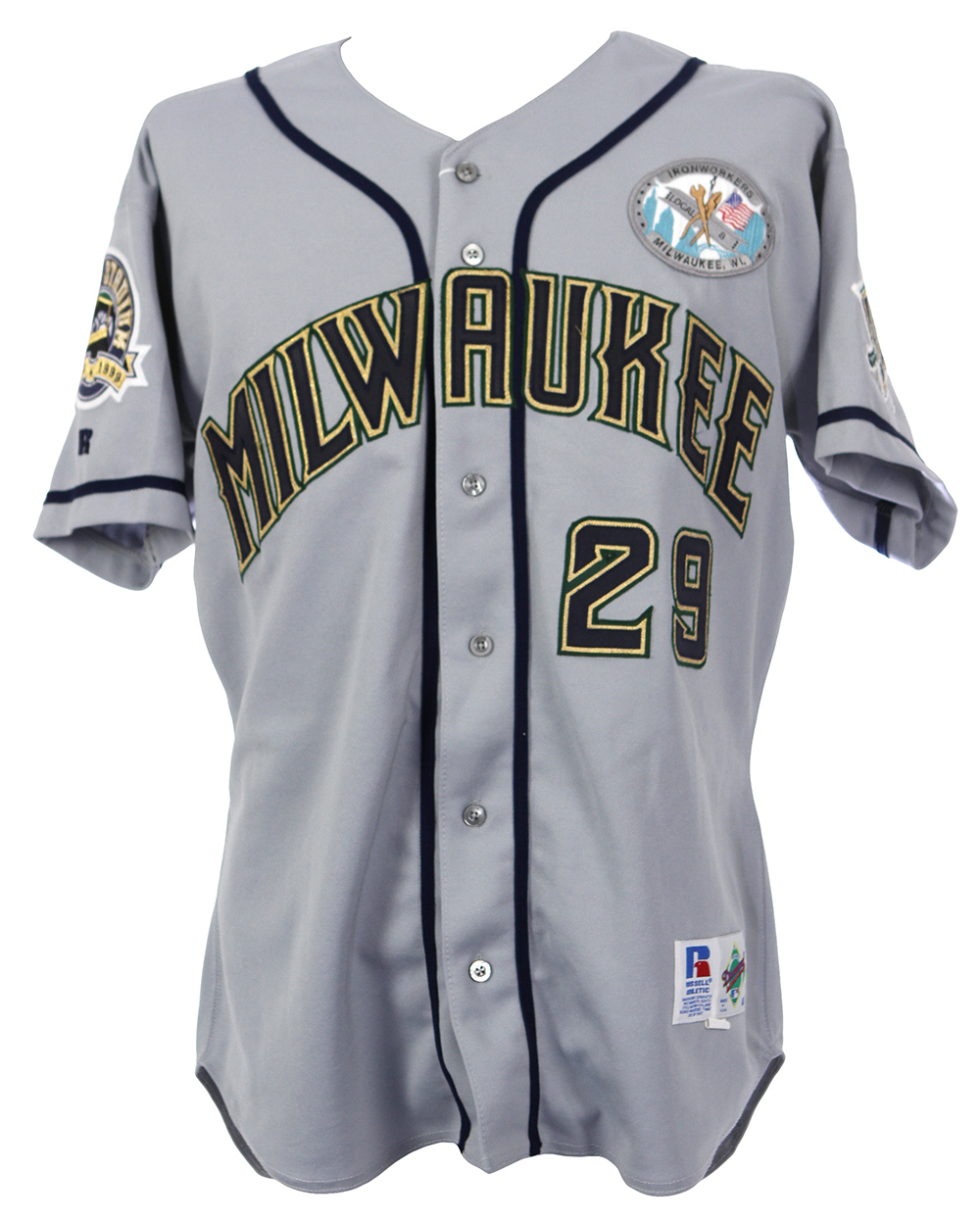 MILWAUKEE BREWERS 40 YEARS Embroidered 4 x 3.5 Official Jersey Sleeve  Patch