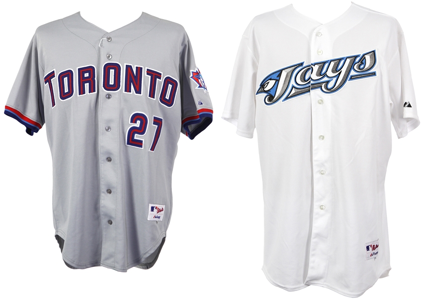 2000-07 Brandon League Todd Greene Toronto Blue Jays Game Worn Jerseys - Lot of 2 (MEARS LOA)