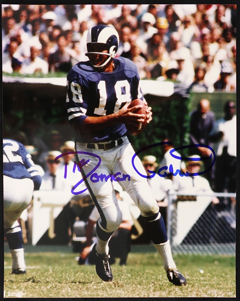 1962-72 Roman Gabriel Los Angeles Rams Signed 8" x 10" Photo (JSA)