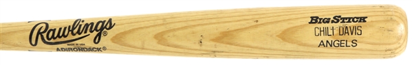 1993 Chili Davis California Angles Rawlings Adirondack Professional Model Game Used Bat (MEARS LOA)