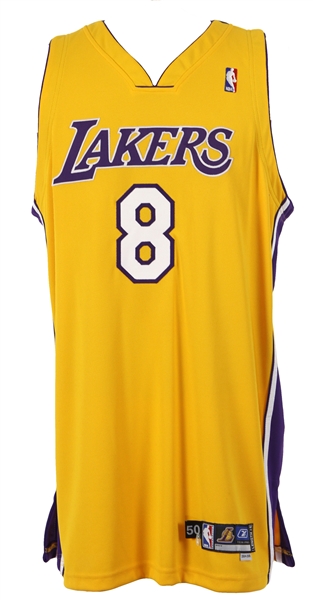 2004-05 Kobe Bryant Los Angeles Lakers Pro Cut Home Jersey (MEARS LOA)