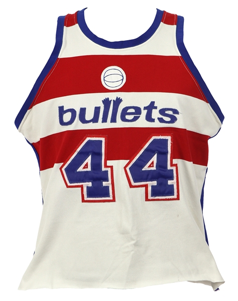 1980-85 Rick Mahorn Washington Bullets Game Worn Home Jersey (MEARS LOA)