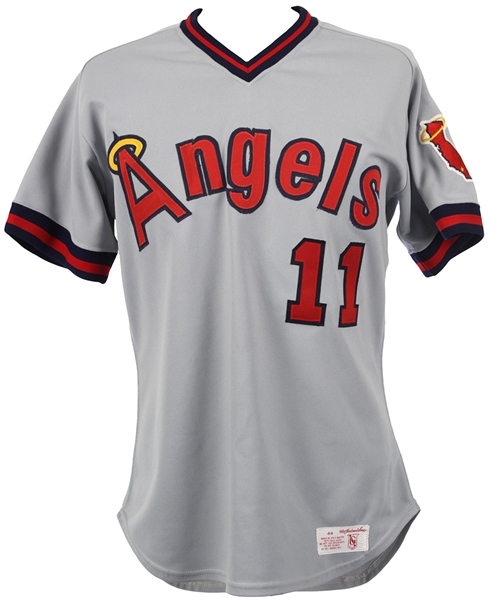 1982-1984 Doug DeCinces California Angels Game Worn Road Jersey (MEARS LOA)