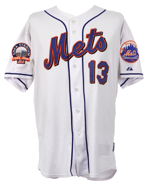 2008 Billy Wagner New York Mets Game Worn Home Jersey (MEARS LOA)