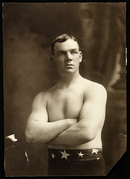 1899 Joe Kennedy Heavyweight Boxer 5.5" x 7.75" Original Photo