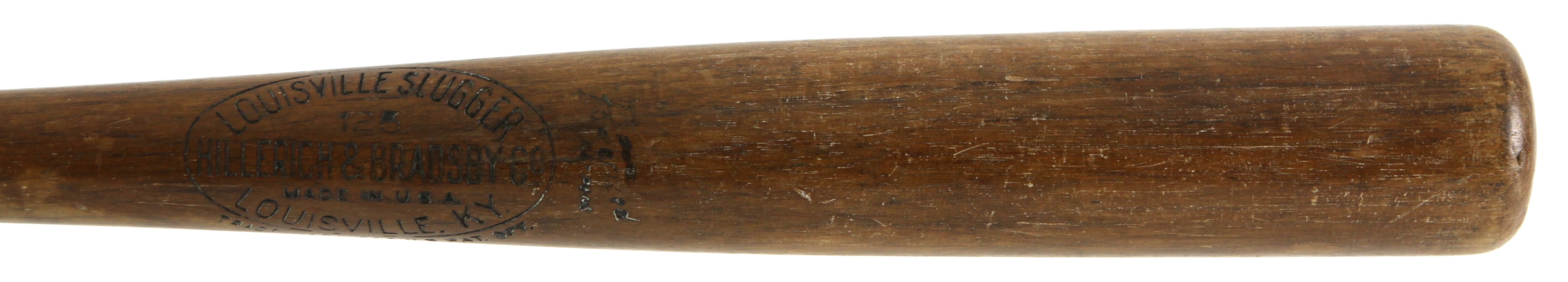 1933 H&B Louisville Slugger Sidewritten Game Used Bat (MEARS LOA)