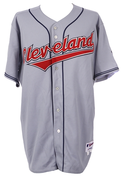 2006 Eduardo Perez Cleveland Indians Game Worn Road Jersey (MEARS LOA/Indians Charities COA)