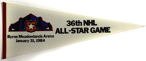 1984 (January 31) 36th NHL All Star Game 29” Onsite Pennant