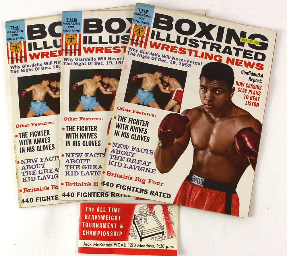 Lot Detail - 1964 Cassius Clay Boxing Illustrated & Wrestling News ...