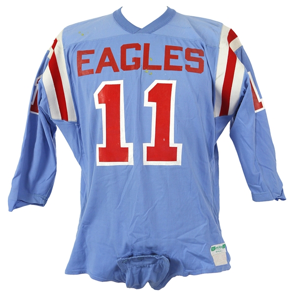 1970s Eagles #11 Game Worn Football Jersey w/ 6 Button Crotch Strap (MEARS LOA)