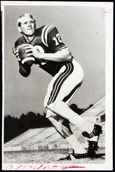 1971 Terry Bradshaw Louisiana Tech 4.5 "x 7" Original Photo 