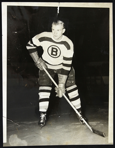1951 Dave Creighton Boston Bruins 6.5" x 8.5" Original Photo