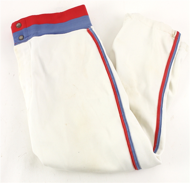 1982 Lee Elia Chicago Cubs Game Worn Road Uniform Pants (MEARS LOA)