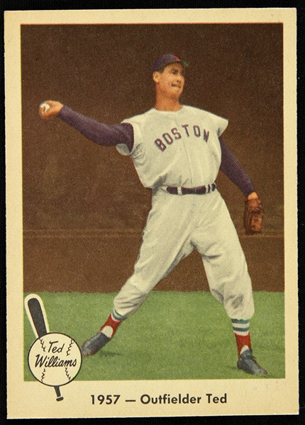 1959 Ted Williams Boston Red Sox Fleer "Outfielder Ted" Trading Card