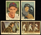 1959 Ted Williams Boston Red Sox Fleer Trading Cards - Lot of 4 