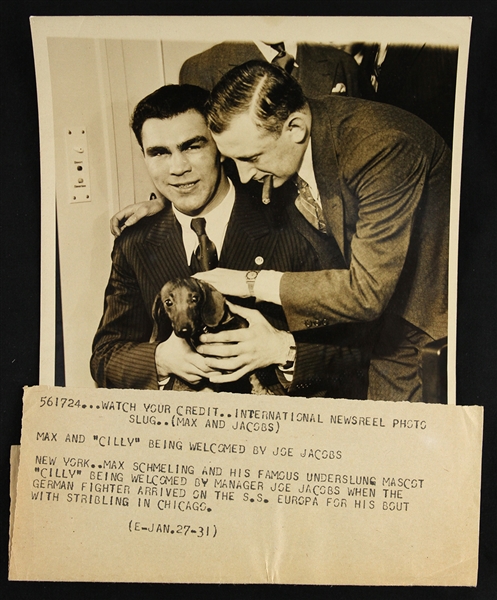 1931 Max Schmeling World Heavyweight Champion 6" x 8" Original Photo 