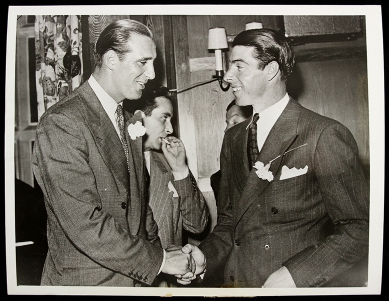 1941 Hank Greeneberg Joe DiMaggio Tigers/Yankees 6.5" x 8.5" Original Photo
