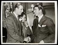 1941 Hank Greeneberg Joe DiMaggio Tigers/Yankees 6.5" x 8.5" Original Photo
