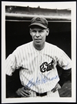 1933 Babe Herman Chicago Cubs Signed 3.75" x 4.75" Photo (JSA)