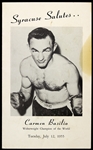1955 Carmen Basilio World Welterweight Champion "Syracuse Salutes" Program (Carmen Basilio Estate)