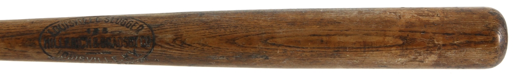 1923 H&B Louisville Slugger Game Used Sidewritten Bat (MEARS LOA)