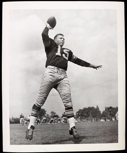 1957 Bart Starr Green Bay Packers 8" x 10" Original Photo