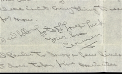 1947 Carmen Basilio World Welterweight & Middleweight Champion Signed Correspondence Carmen Basilio Estate 