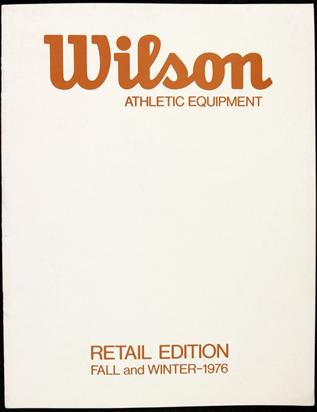 1976 Wilson Athletic Equipment Fall Winter Retail Catalog