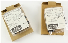 1950s-60s Me 109F Messerschmitt & P-51D Mustang Hobby Time Model Airplane Kits 1003 & 1004 - Lot of 2 Unassembled in Original Bags