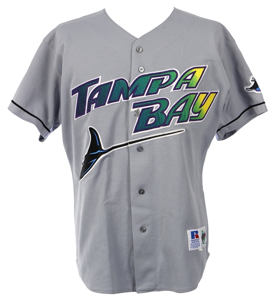 1999 Randy Winn Tampa Bay Devil Rays Game Worn road Jersey (MEARS LOA)