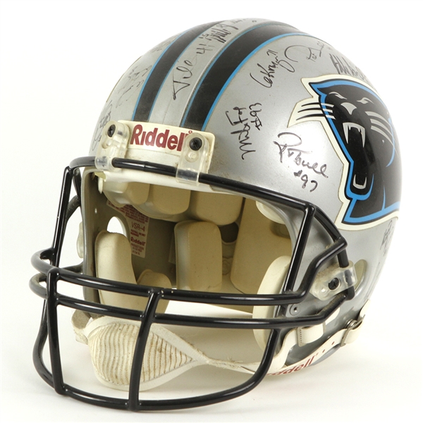 1995-97 Carolina Panthers Multi Signed Full Size Pro Model Helmet w/ 32 Signatures (JSA)