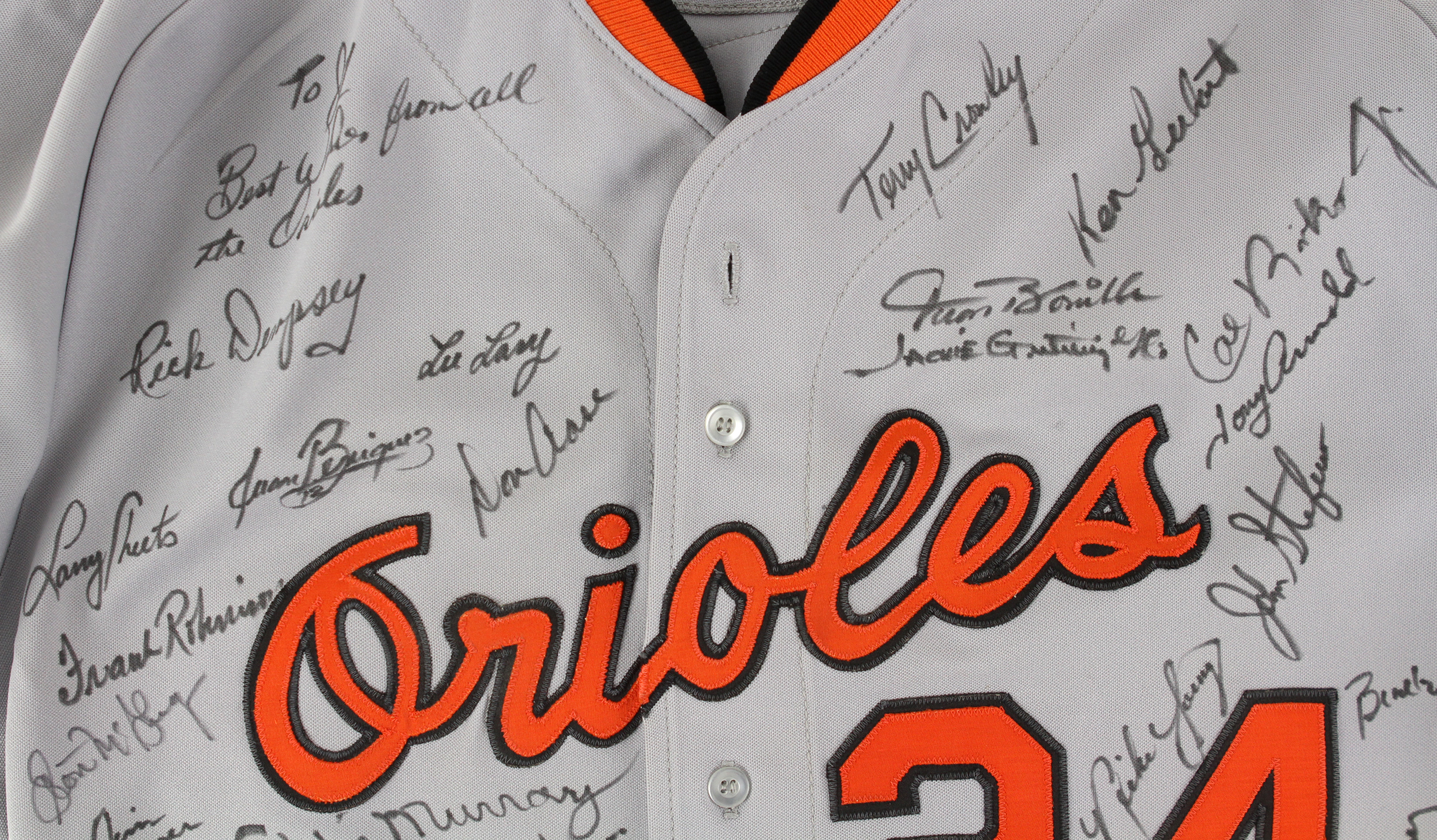 Lot Detail - 1986 Eddie Murray Game Used & Signed Baltimore Orioles Road  Uniform: Jersey and Pants (Sports Investors Authentication & Beckett)