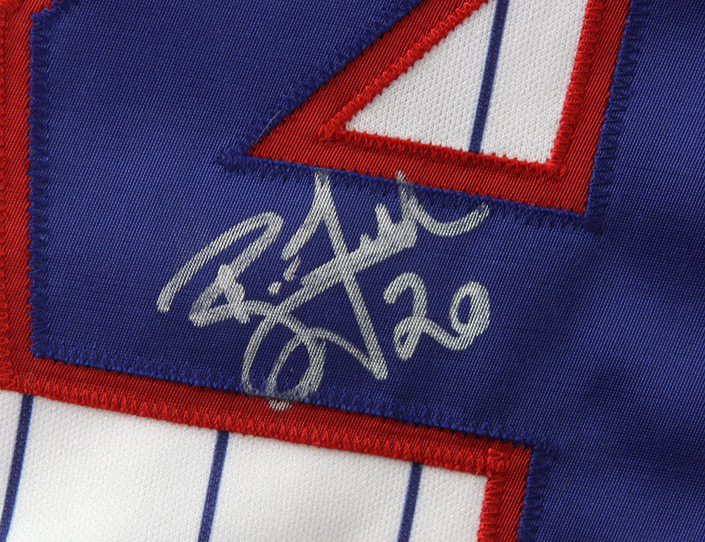 Lot Detail - 1997 Brad Fullmer Montreal Expos Signed Game Worn Home & Road  Jersey w/ Jackie Robinson Patches- Lot of 2 (MEARS LOA/JSA)