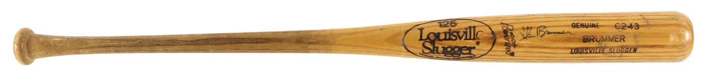1981-83 Glenn Brummer St. Louis Cardinals Signed Louisville Slugger Professional Model Game Used Bat (MEARS LOA/JSA)