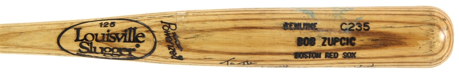 1992-94 Bob Zupcic Boston Red Sox Signed Louisville Slugger Professional Model Game Used Bat (MEARS LOA/JSA)