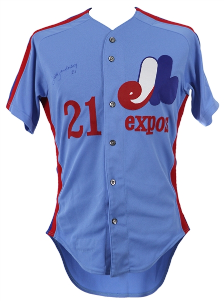 1980 Scott Sanderson Montreal Expos Signed Game Worn Road Jersey (MEARS LOA/JSA)