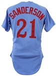 1980 Scott Sanderson Montreal Expos Signed Game Worn Road Jersey (MEARS LOA/JSA)