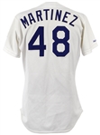 1990 Ramon Martinez Los Angeles Dodgers Signed Game Worn Home Jersey (MEARS LOA/JSA)