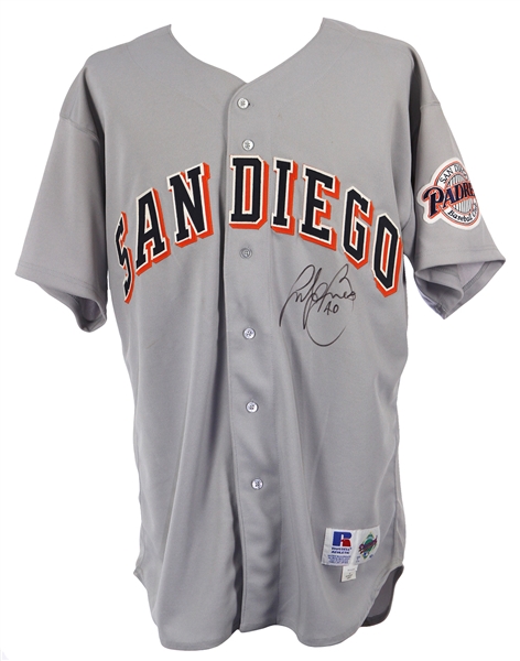 1995 Andy Benes San Diego Padres Signed Game Worn Road Jersey (MEARS LOA/JSA)
