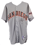 1995 Andy Benes San Diego Padres Signed Game Worn Road Jersey (MEARS LOA/JSA)