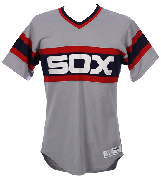1986 Ed Brinkman Chicago White Sox Game Worn Road Jersey (MEARS LOA)