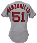 1991 Josias Manzanillo Boston Red Sox Road Jersey (MEARS LOA)