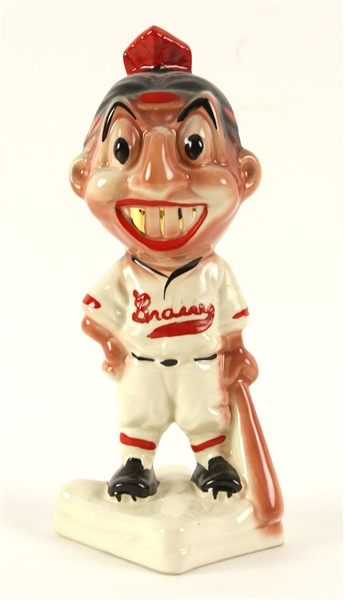 1950s Milwaukee Braves 8.25" Stanford Pottery Ceramic Figure