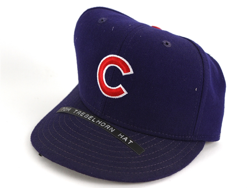 1994 Tom Trebelhorn Chicago Cubs Game Worn Cap (MEARS LOA)