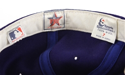 1990-91 Greg Vaughn Milwaukee Brewers Signed Game Worn Cap (MEARS LOA/JSA)