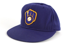 1987-88 Robin Yount Milwaukee Brewers Signed Game Worn Cap (MEARS LOA/JSA)