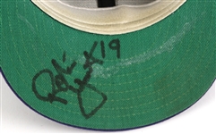 1987-88 Robin Yount Milwaukee Brewers Signed Game Worn Cap (MEARS LOA/JSA)