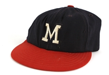 1965-70s Billy Hitchcock Milwaukee Braves Signed Cap (MEARS LOA/JSA)
